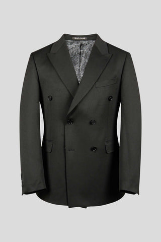 PRESTIGE sort dobbeltradet blazer - SUIT CLUB