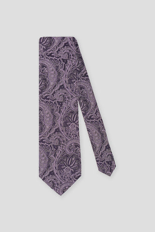 Lavendel paisley silkeslips