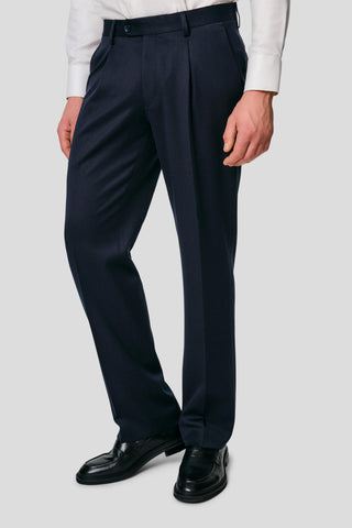 PRESTIGE navy dobbeltradet jakkesæt PRESTIGE