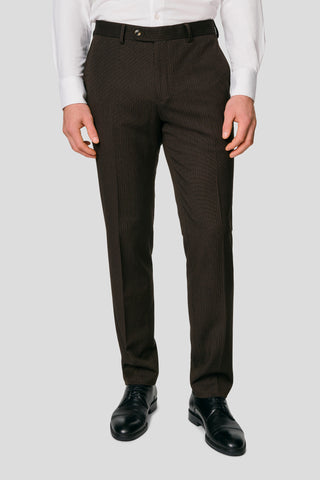 PRESTIGE brune habitbukser med striber