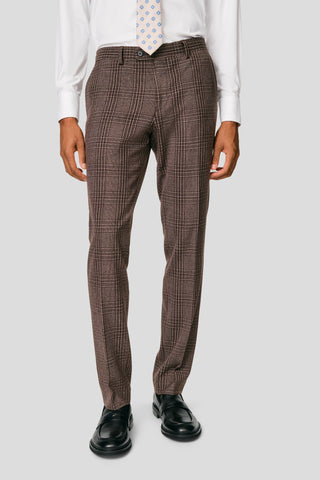 PRESTIGE brune habitbukser med tern