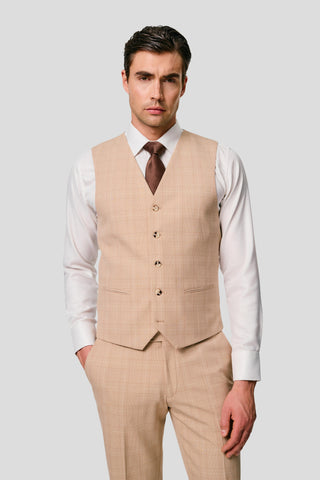 PRESTIGE sand vest med tern
