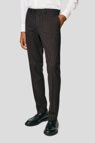 PRESTIGE sorte habitbukser med nålestriber