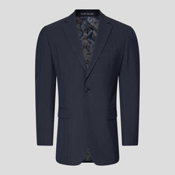 PRESTIGE navy three-piece jakkesæt med sildeben