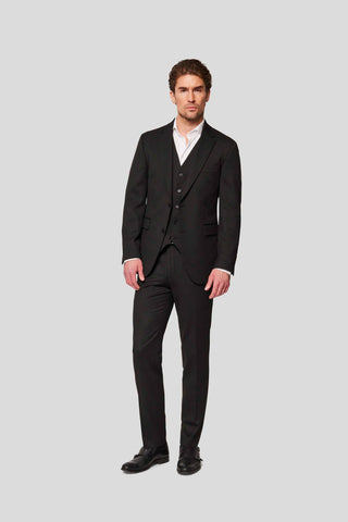 PRESTIGE sort three-piece jakkesæt PRESTIGE