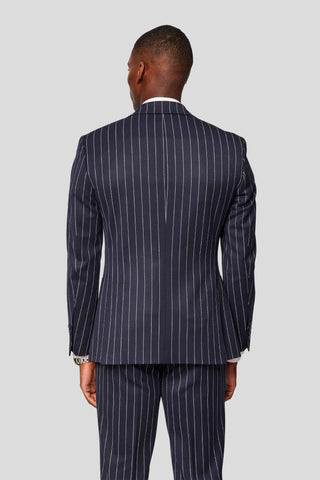 PRESTIGE navy blazer med nålestriber - SUIT CLUB