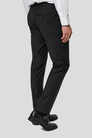 PREMIUM sort dobbeltradet jakkesæt PREMIUM