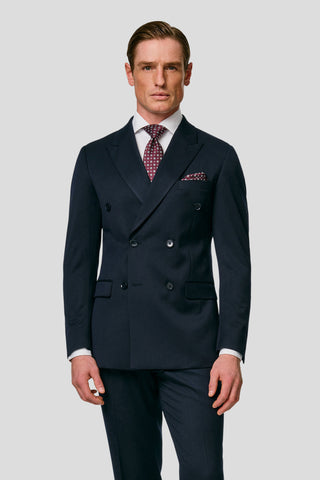 PRESTIGE navy dobbeltradet blazer PRESTIGE