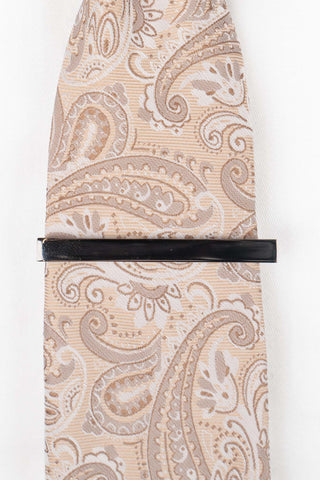 Sort metal slipsenål SUIT CLUB