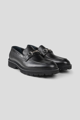 Sort chunky loafer med buckle SUIT CLUB