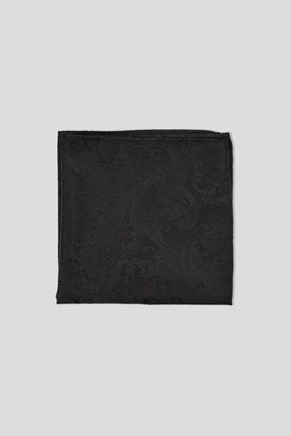 Sort paisley lommeklud suitclub.dk