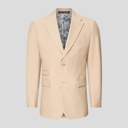 PRESTIGE sand three-piece jakkesæt med nålestriber