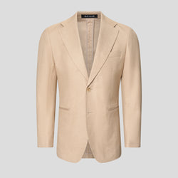 PRESTIGE sand three-piece hørjakkesæt