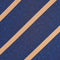 Slips & lommekluds pakke (Navy & guld stribet)
