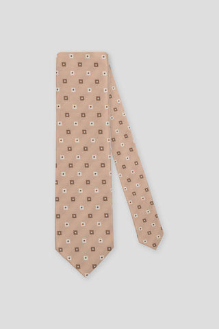 Beige blomstret slips suitclub.dk