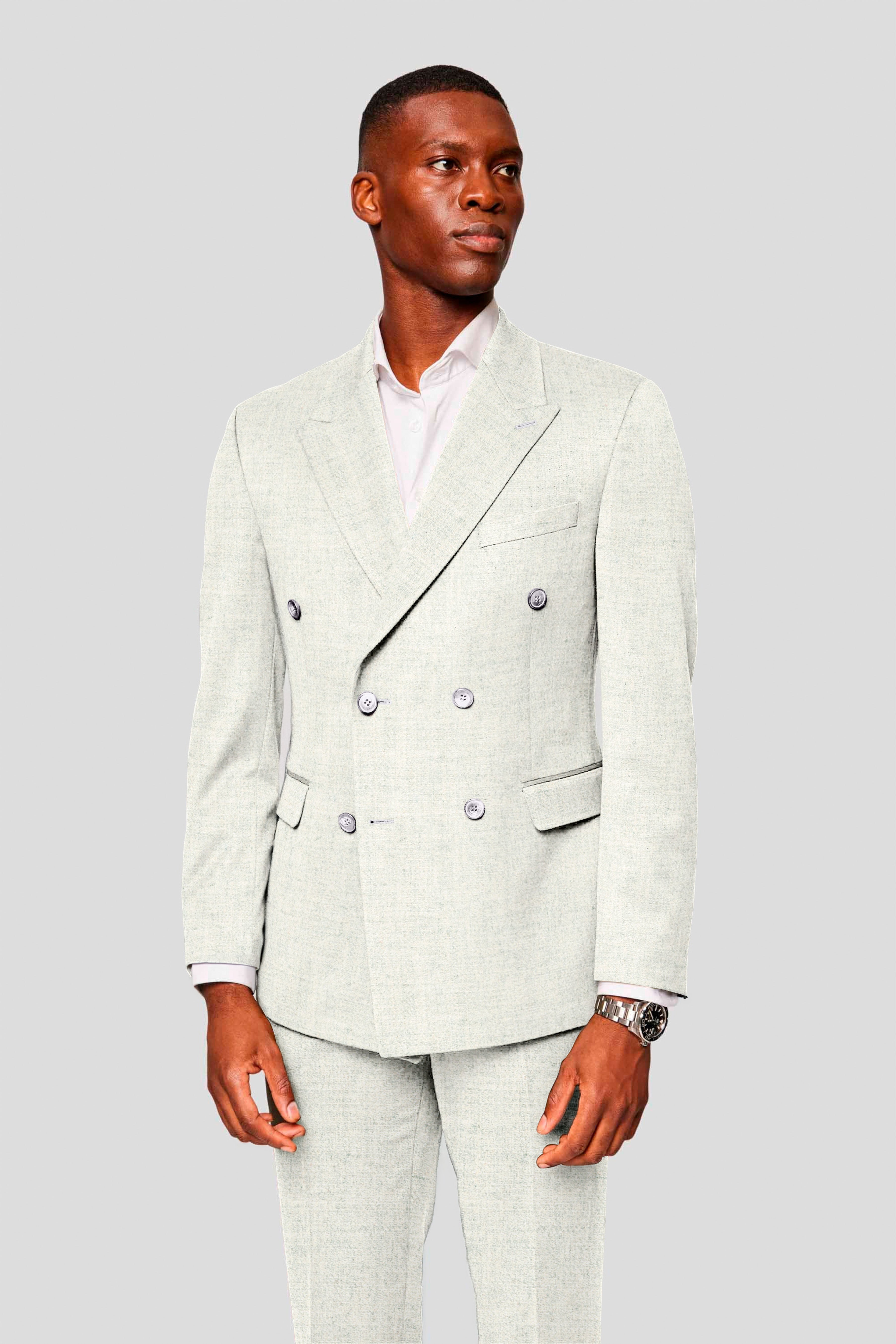 CUSTOM off-white uld jakkesæt SUIT CLUB