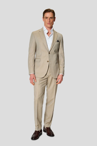 HERITAGE beige blazer med sildeben MBO