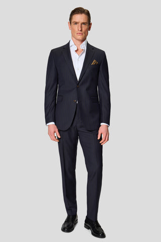 HERITAGE navy blazer med nålestriber MBO