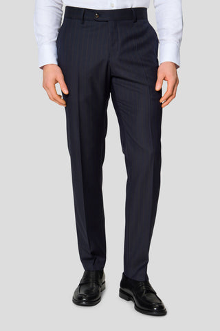 HERITAGE navy jakkesæt med nålestriber MBO