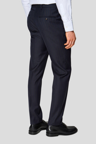 HERITAGE navy jakkesæt med nålestriber MBO