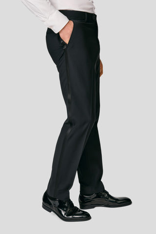 PREMIUM navy velour smoking jakkesæt PREMIUM