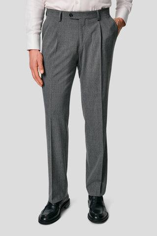 PRESTIGE grå habitbukser med tern PRESTIGE