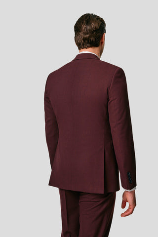 PRESTIGE bordeaux blazer med tern PRESTIGE