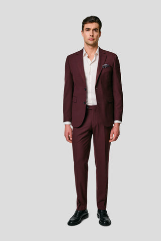 PRESTIGE bordeaux blazer med tern PRESTIGE