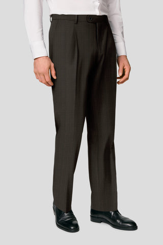 PRESTIGE brune habitbukser med striber MBO