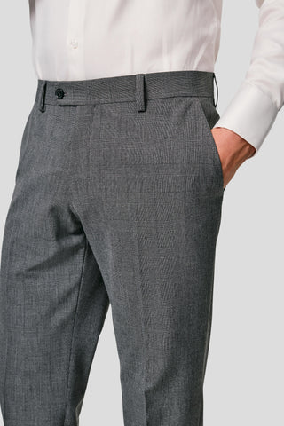 PRESTIGE grå habitbukser med tern PRESTIGE