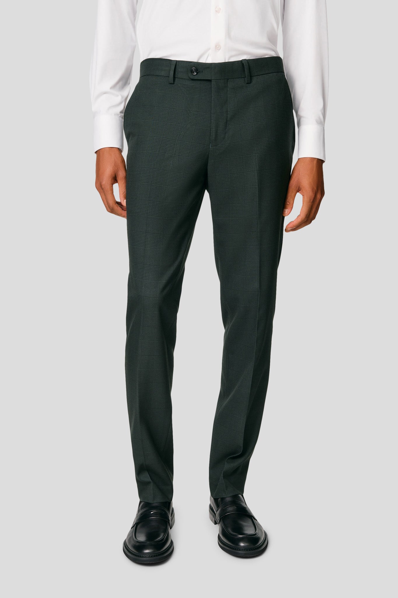 PRESTIGE grønt three-piece jakkesæt med tern PRESTIGE