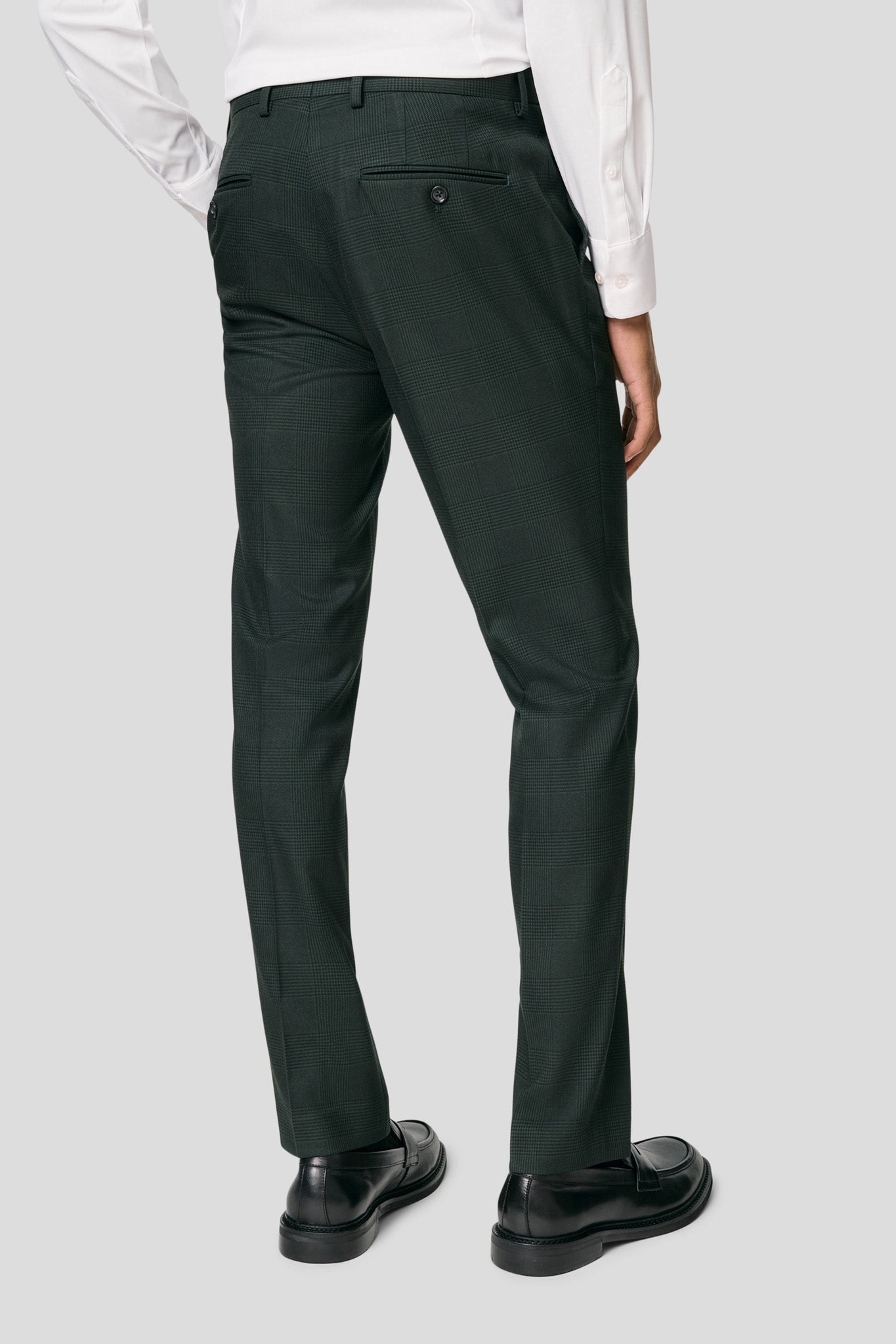 PRESTIGE grønt three-piece jakkesæt med tern PRESTIGE