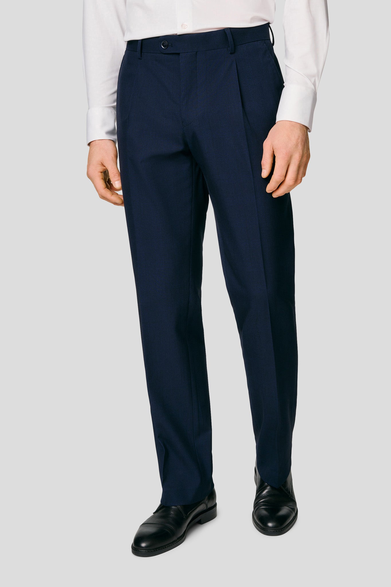 PRESTIGE navy dobbeltradet jakkesæt tern PRESTIGE