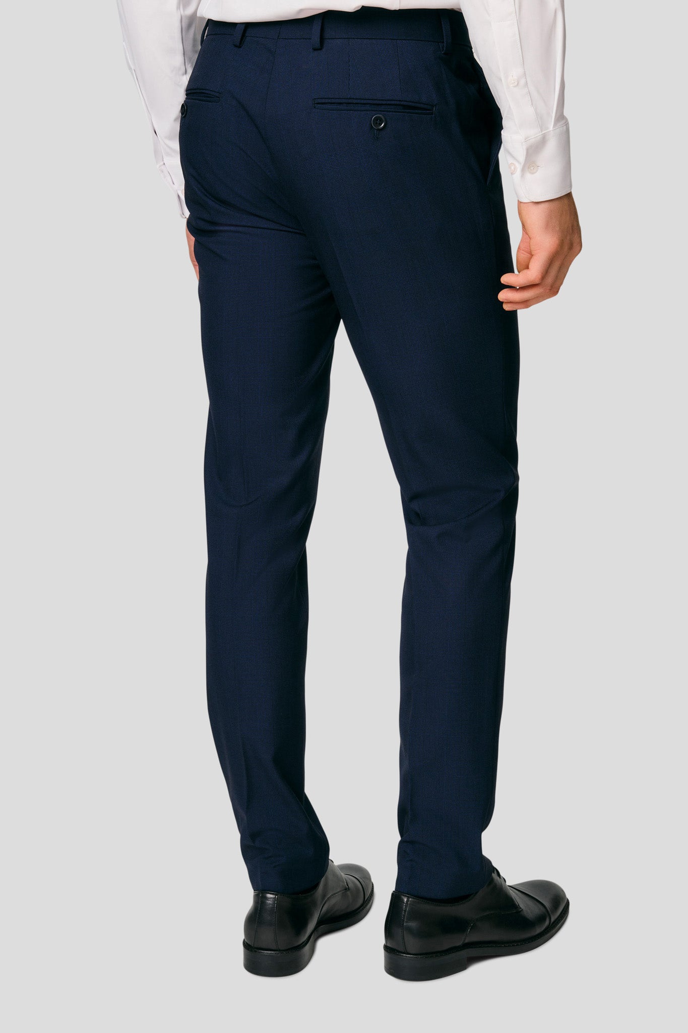 PRESTIGE navy dobbeltradet jakkesæt tern PRESTIGE