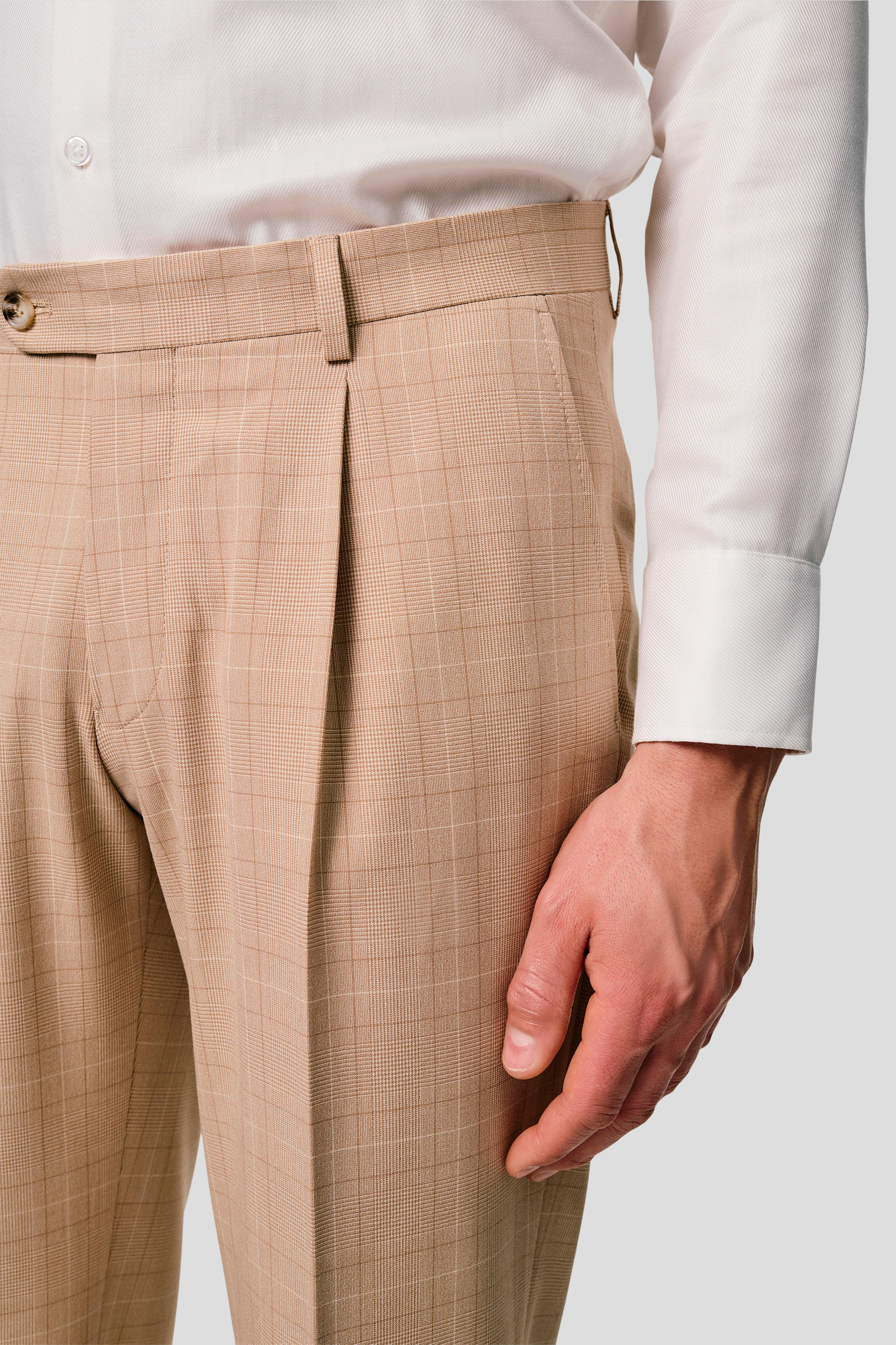 PRESTIGE sand habitbukser med tern MBO