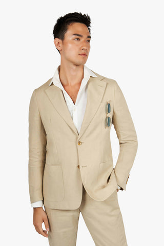 Skagen Sand hør two-piece suit | 2750.00 kr | Suit Club