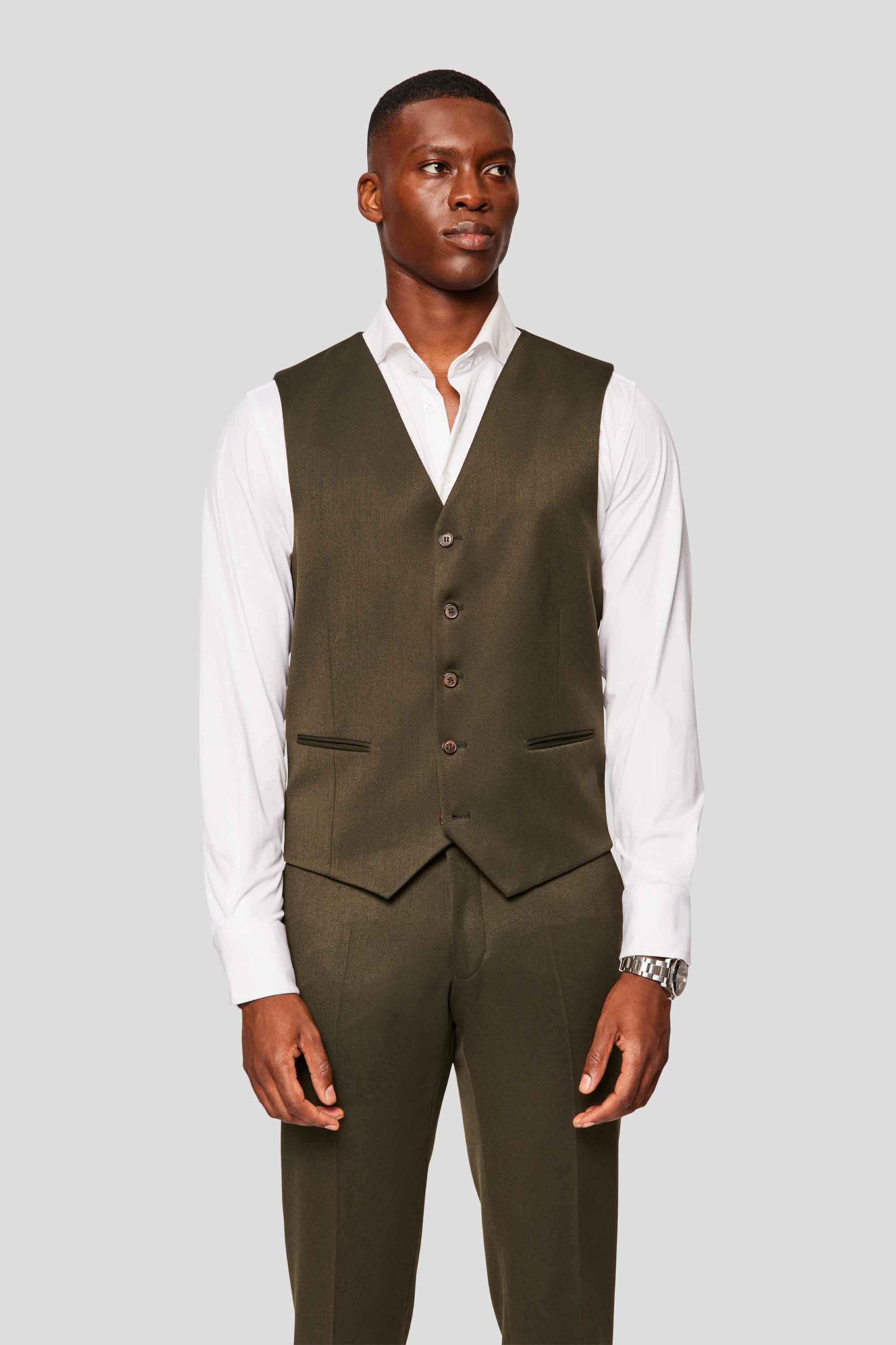 PRESTIGE grønt three-piece jakkesæt MBO