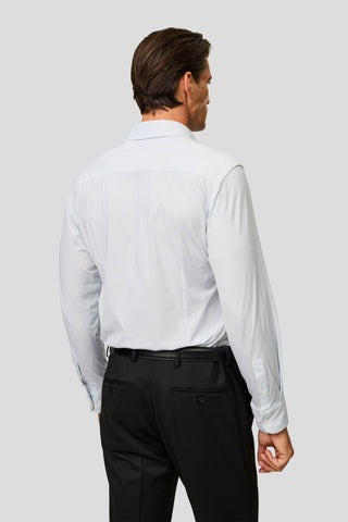 Signatur performance skjorte blå stribet slim SUIT CLUB