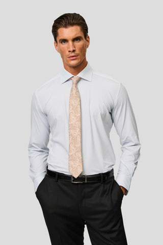 Signatur performance skjorte blå stribet slim SUIT CLUB