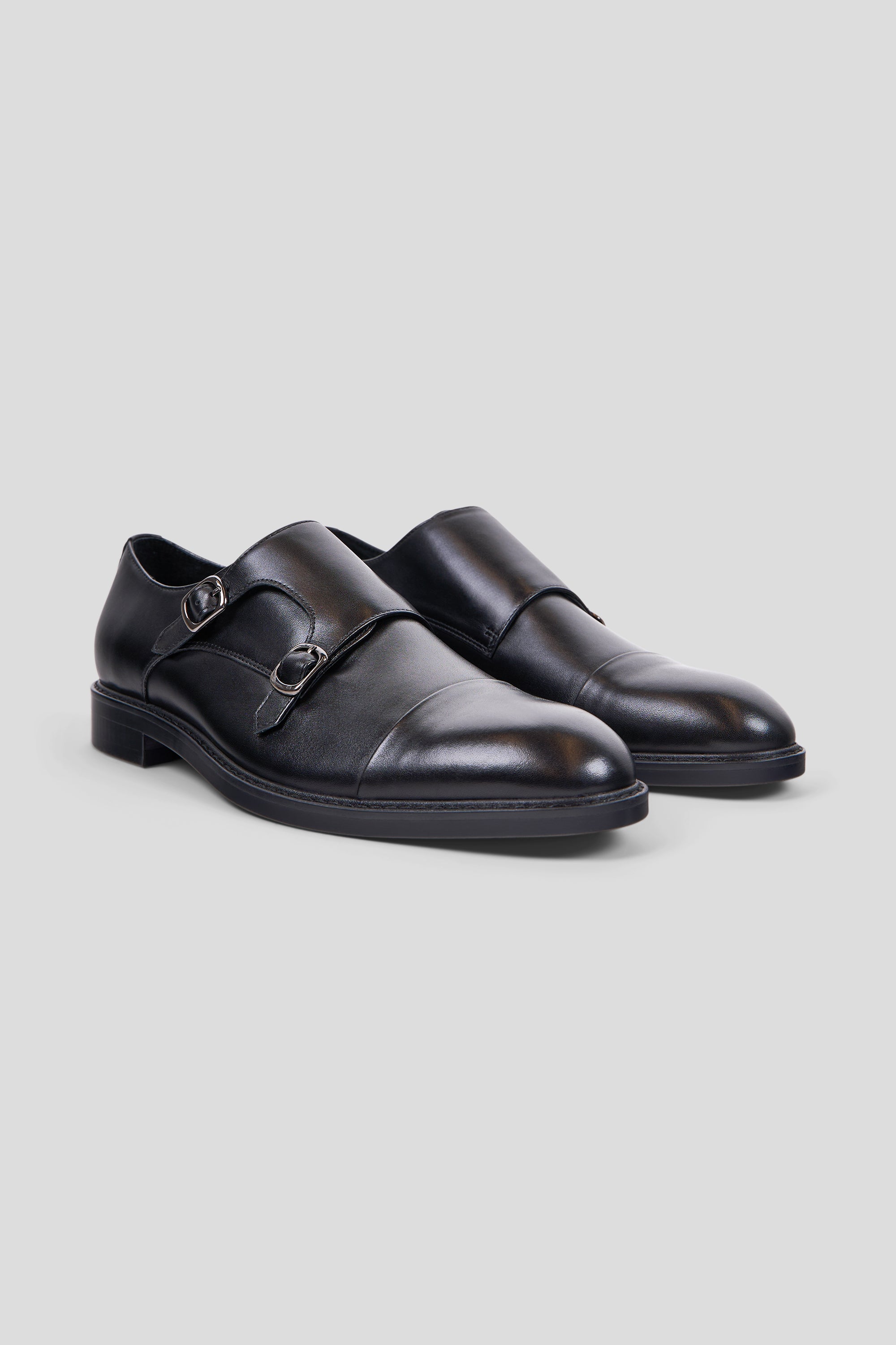 Sort dobbelt monk strap sko Ahler