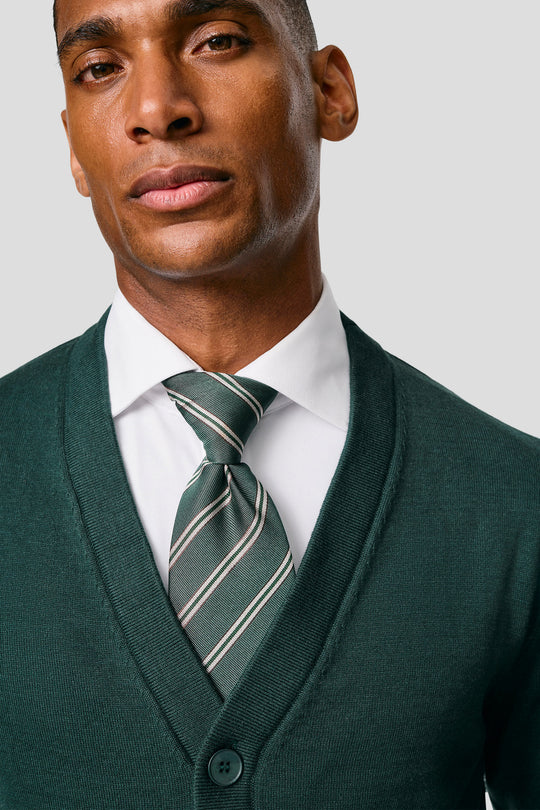 Mørkegrøn cardigan HVIID