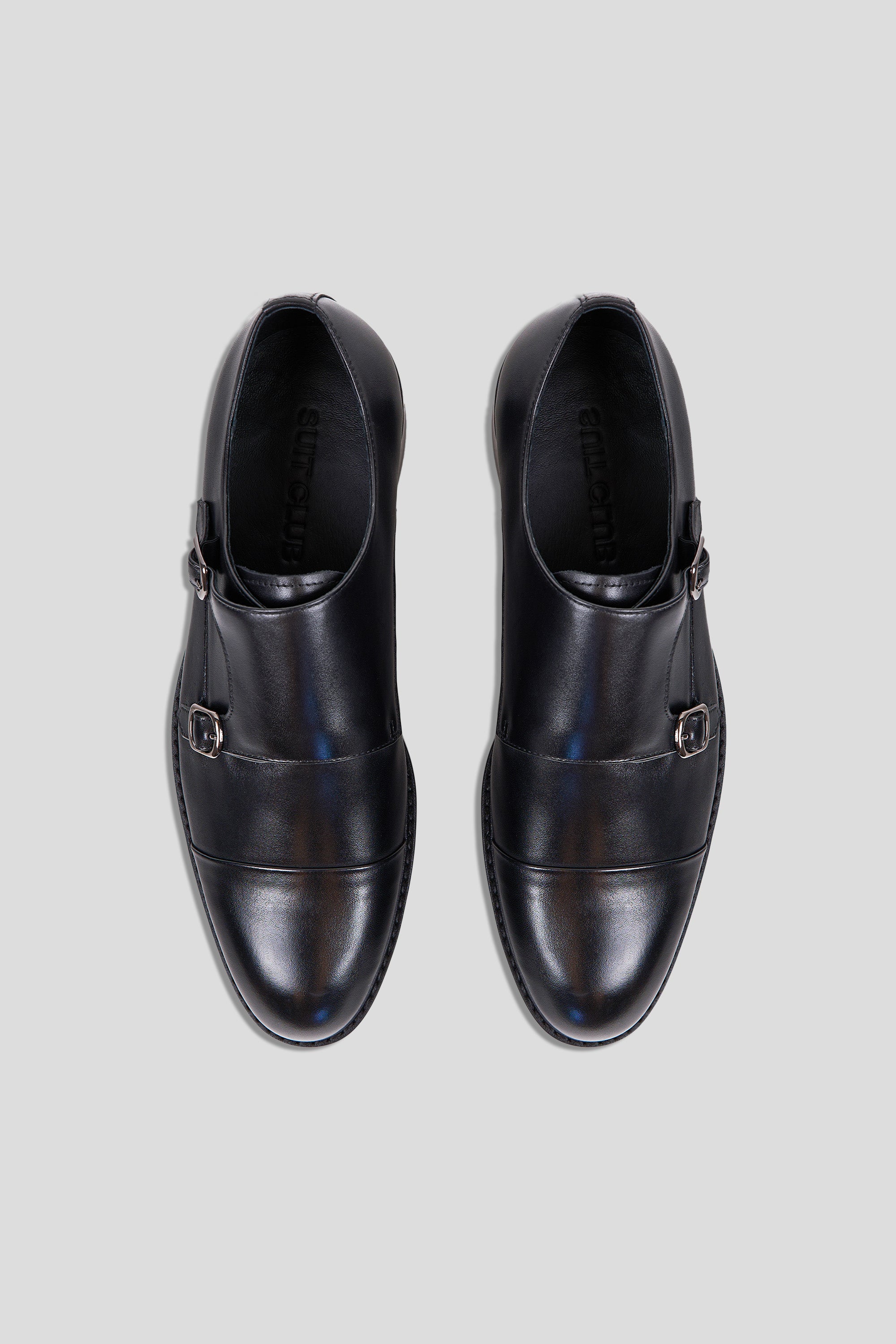 Sort dobbelt monk strap sko Ahler