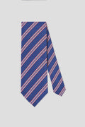 Blå & rød stribet slips