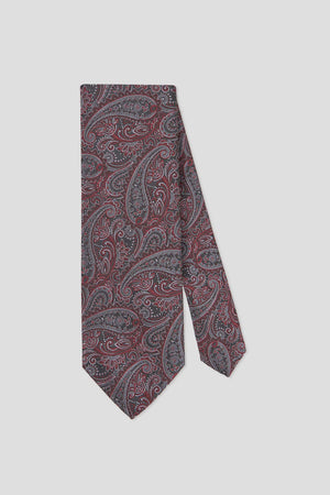 Sort & rød paisley slips