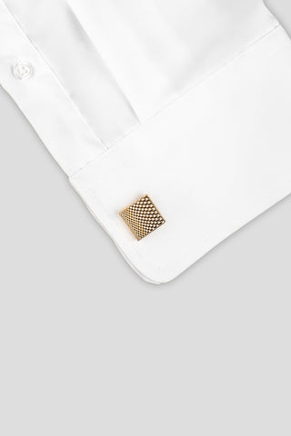 Mønstrede guld manchetknapper SUIT CLUB