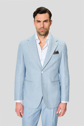 PRESTIGE lyseblå hørblazer
