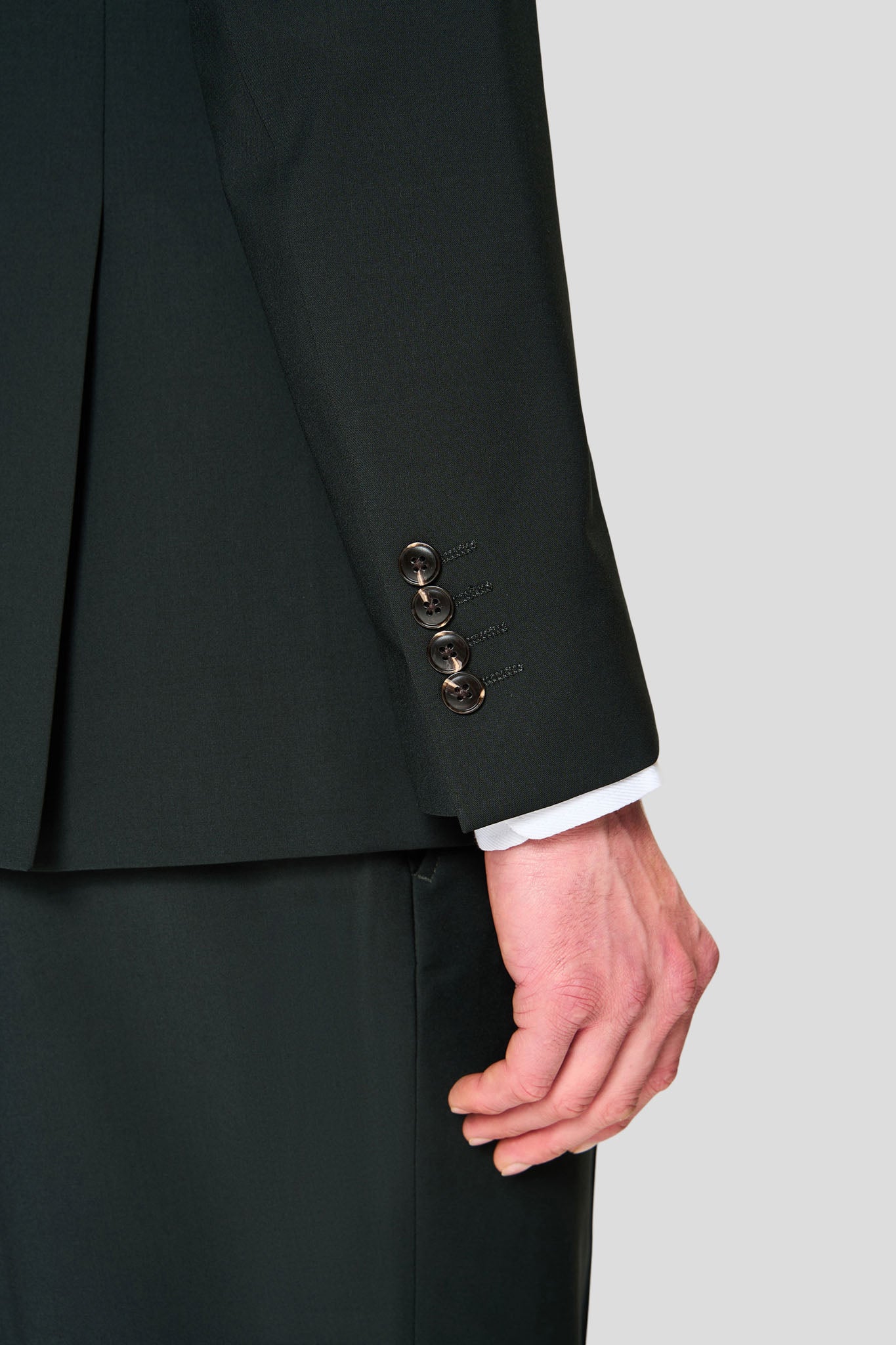 PREMIUM grønt dobbeltradet jakkesæt