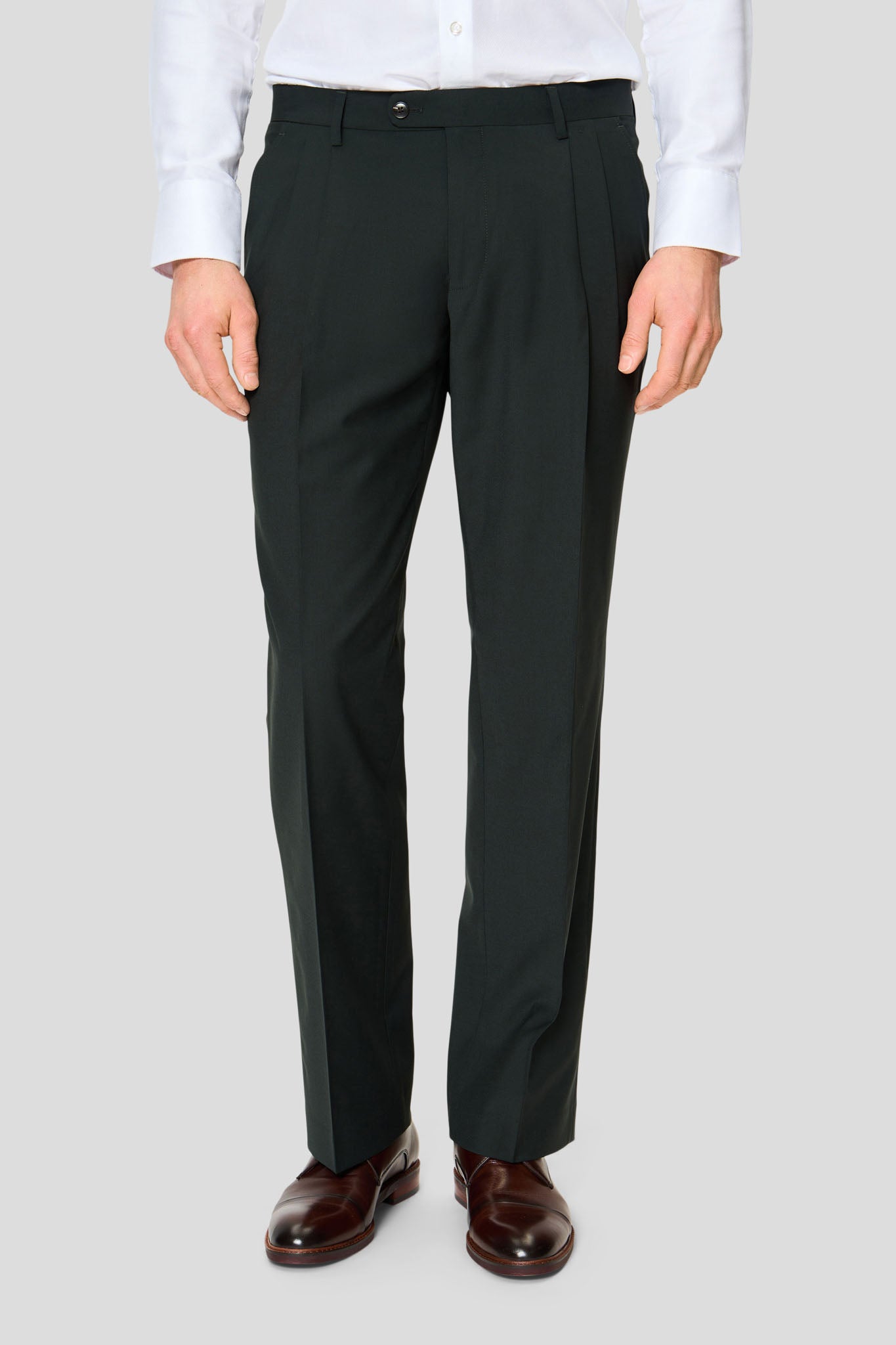 PREMIUM grønt dobbeltradet jakkesæt