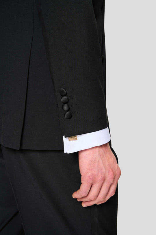 PREMIUM sort dobbeltradet smoking blazer