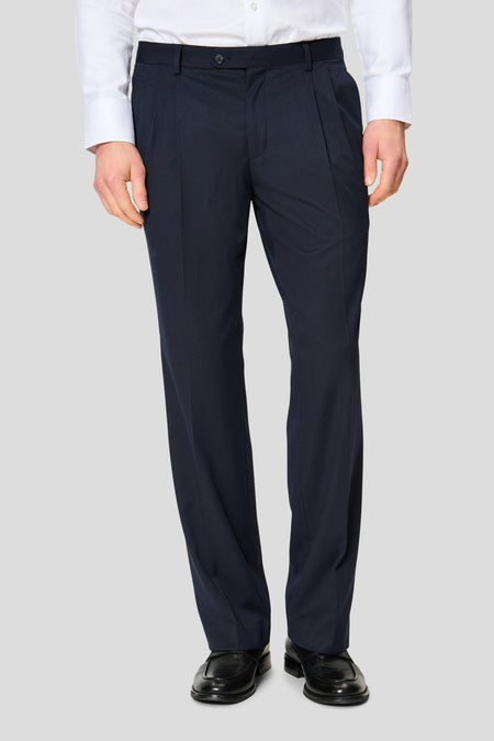 PRESTIGE navy straight fit habitbukser 2.0